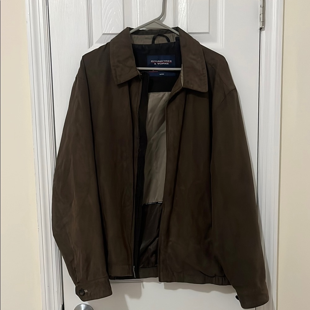 Round Tree and Yorke Brown Lightweight Shirt Jacket